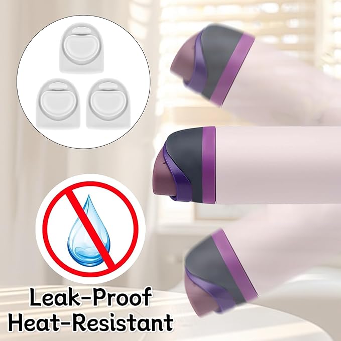 3pcs Replacement Rubber Stopper Seal Compatible with Owala FreeSip 24oz 32oz,Water Bottle Lid Cap Silicone Seal Parts for Owala 16/19/24/32/40oz Spout Gasket Mouthpiece Piece Accessories F2 Frokolla