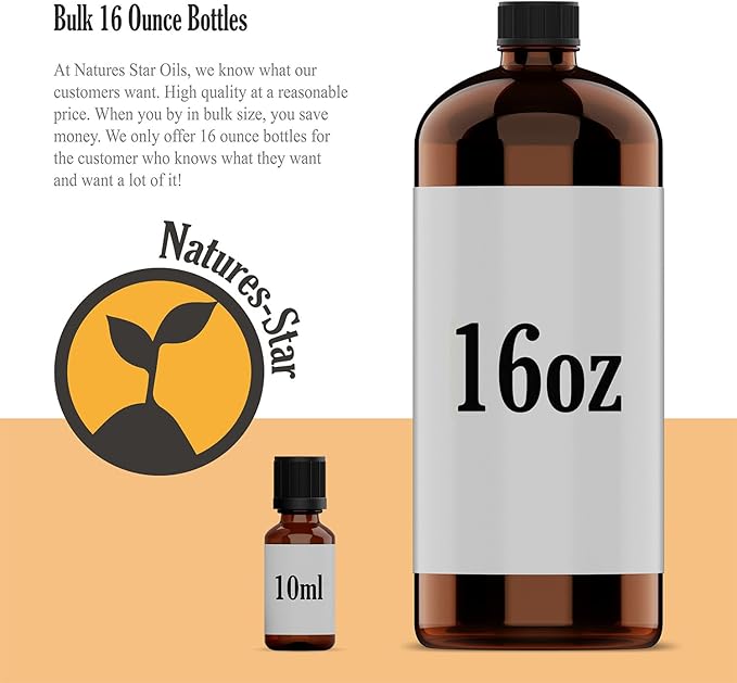 Lemon Essential Oil 16 oz for Cleaning, Diffuser, Humidifier & Aromatherapy Body Massage – Oil for Skin, Home Candle Making & Lemon Fragrance Scent - Bloomnest
