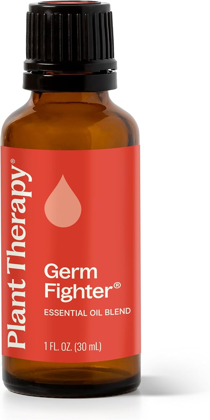 Plant Therapy Germ Fighter Essential Oil Blend 100% Pure, Undiluted, Natural Aromatherapy, Therapeutic Grade 30 mL (1 oz) - Bloomnest