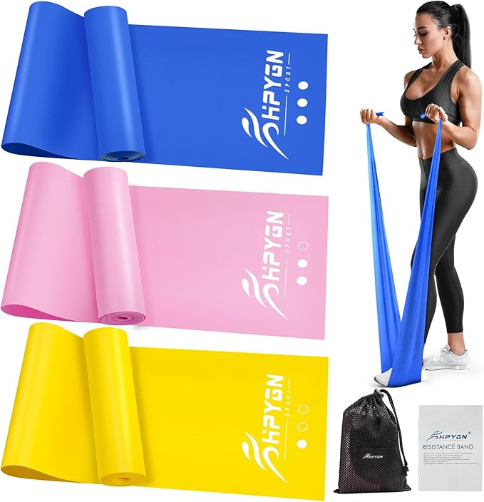 Resistance Bands, Exercise Bands, Physical Therapy Bands for Strength Training, Yoga, Pilates, Stretch Elastic Band with Different Strengths, Workout Bands for Home Gym - Bloomnest