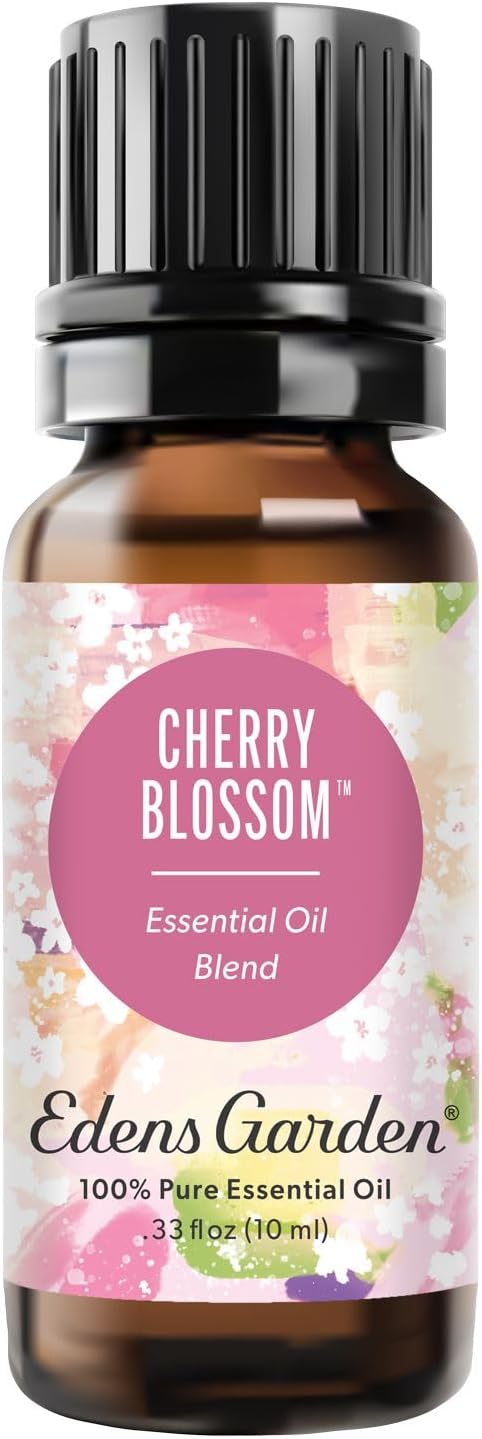 Edens Garden Cherry Blossom Essential Oil Blend – 100% Pure Premium Grade, Skin Safe, Synthetic-Free & Natural, Undiluted for Candle, Soap Making & Clean Diffuser Use 10 ml (.33 fl oz) EdensGarden