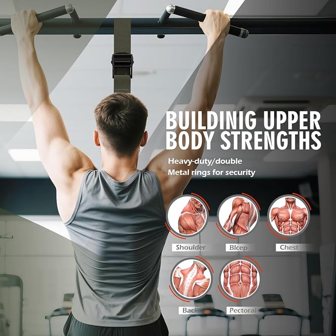 LEEKEY Resistance Bands Set for Pull-Up Assistance & Full-Body Training, Multi-Level Exercise Bands with Bag for Home Workouts, Physical Therapy, Strength Training (Men/Women) - Bloomnest