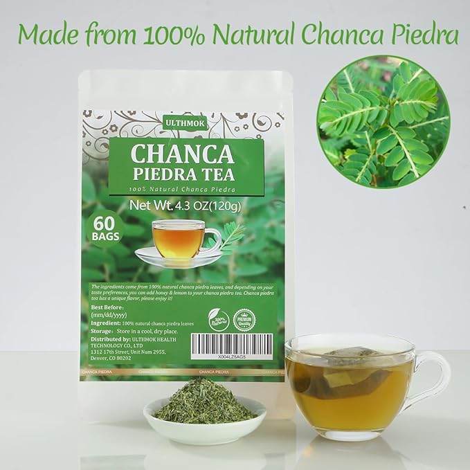 60 Premium Chanca Piedra Leaf Tea Bags, Stonebreaker/Stone Breaker tea, Made with 100% Natural Chanca Piedra Leaves, No Additives & Caffeine Free. - Bloomnest