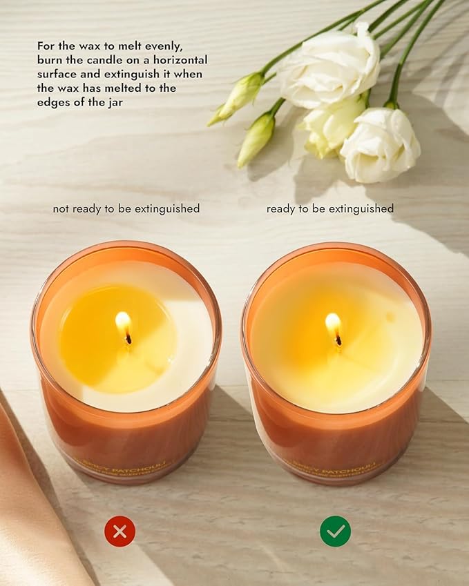 96NORTH | Spicy Patchouli Candle | 100% Soy Wax | One Wick Candle Jar | Non Toxic | Up to 35 Hours Burning Time | Aromatherapy Gift for Men and Women - Bloomnest