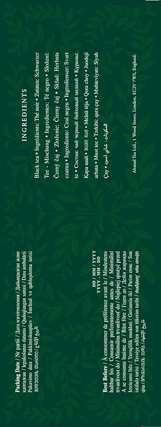 Ahmad Tea Ceylon tagged teabags, no envelopes, 100 count (Pack of 1) - Bloomnest