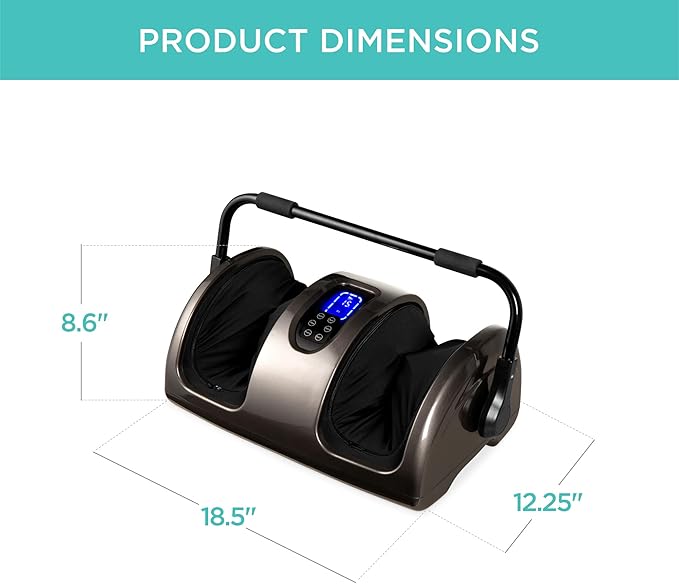 Best Choice Products Heated Shiatsu Foot Massager for Pain Relief, Plantar Fasciitis, Neuropathy, Blood Circulation w/Compact Design - Gray - Bloomnest