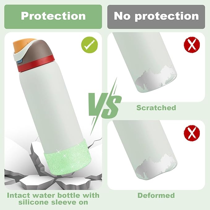 Silicone Boot for Owala Water Bottle 24 oz 32 oz 40 oz, Anti-Slip Protective Sleeve for FreeSip/Twist/Flip Stainless Steel Water Bottles Accessories BEONSKY