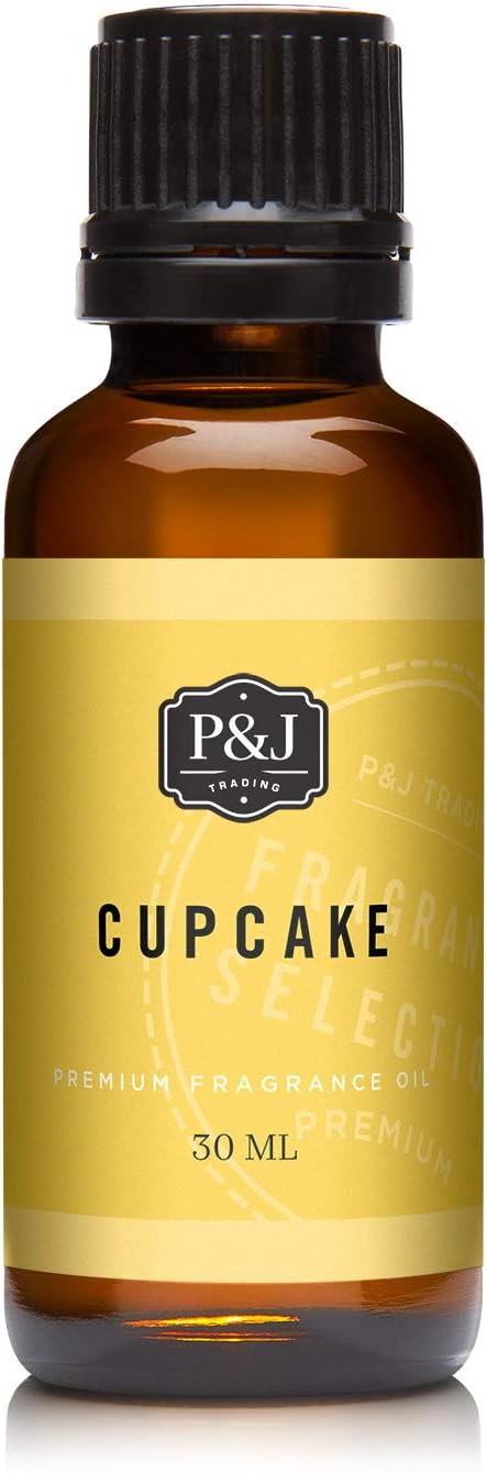 P&J Trading Fragrance Oil | Cupcake Oil 30ml - Candle Scents for Candle Making, Freshie Scents, Soap Making Supplies, Diffuser Oil Scents PJTrading