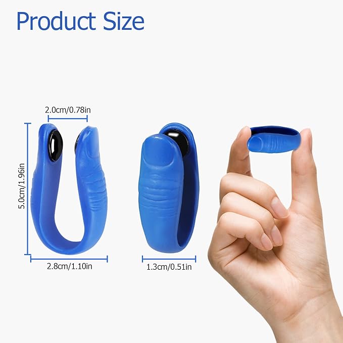 8 Pcs Acupressure Hand Pressure Point Migraine Clip, Palm Magnet Massage, Tension Relief Wearable – Supporting Acupressure Relaxation, Relief Clip Headache Pressure Point Tool for Relaxation