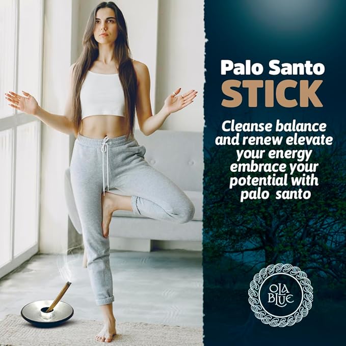 Palo Santo Smudging Sticks – 24 Pack (8 oz / 220 g) | Natural Palo Santo Incense Sticks from Peru | Resin-Rich Aromatic Sticks for Smudging & Meditation OLABLUE