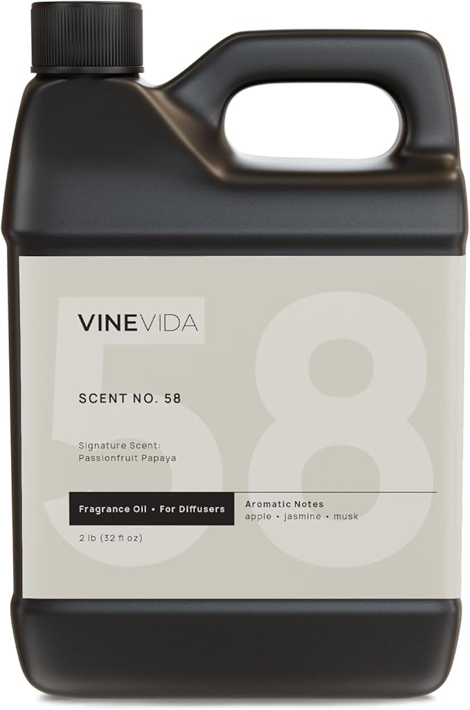 VINEVIDA [32 Fl Oz] Passionfruit Papaya Fragrance Oil for Cold Air Diffusers, Essential Oils for Diffuser Oil Refill & Air Freshener Room Spray - Bloomnest