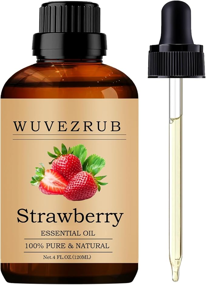 Strawberry Essential Oils, 120ML Pure and Natural Essential Oil for Aromatherapy Diffuser - Strawberry /4 Fl Oz - Bloomnest