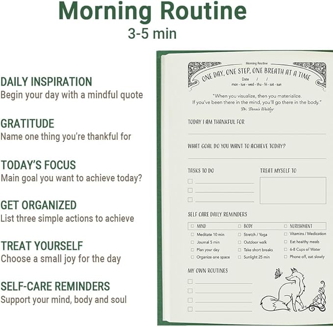 Gratitude Journal for Women with Guided Daily Prompts, Goal Setting & Habit Tracker—90-Day Mindfulness & Self-Care Journal with Relaxing Coloring Pages for Mood, Mindset & Sobriety Support (Hardcover)