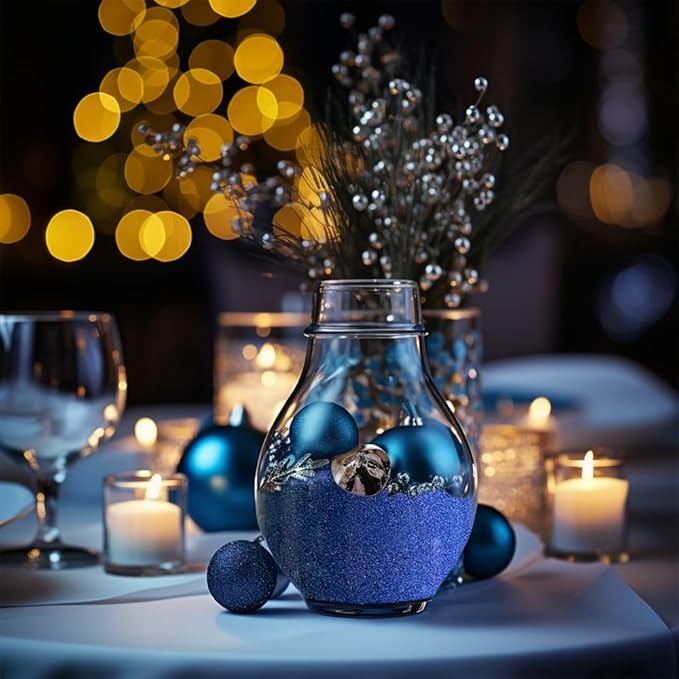 HappyFiller Cobalt Blue Unity Wedding Ceremony Sand with Storage Container for Crafts,Sands Box,Zen Garden,Vase Filler,Home Decoration,Zen Garden,28 OZ - Bloomnest