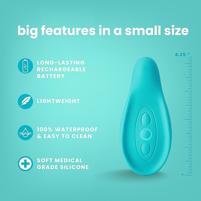 TMJ Relief - Calming Vibration for Pain Relief - Soothe Tension in Neck, Jaw, and Face - Best Ergonomic Massage Tools for Facial & Tooth Pain - Waterproof, Soft Silicone Design for Men & Women LaVie