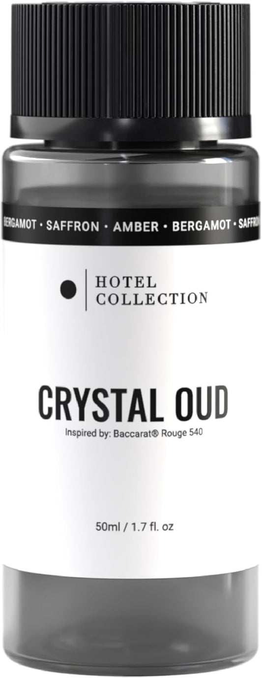 Hotel Collection Diffuser Oil-Crystal Oud-Aromatherapy Essential Fragrance Oil-Hints of Bergamot, Sweet Berries, Jasmine& Saffron-50ML 1.7 Fl oz - Bloomnest