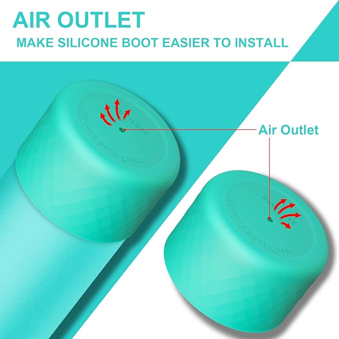Silicone Boot for Owala Water Bottle 24 oz 32 oz 40 oz, Anti-Slip Protective Sleeve for FreeSip/Twist/Flip Stainless Steel Water Bottles Accessories BEONSKY