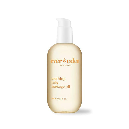 Evereden Soothing Baby Massage Oil 10.1 fl oz. | Clean Baby Care | Non-toxic and Fragrance Free | Clean Ingredients - Bloomnest