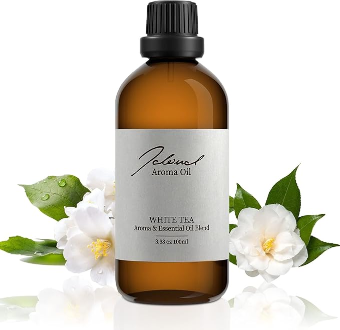 JCLOUD White Tea Hotel Diffuser Oil, Aromatherapy Essential Oils Blend for Ultrasonic and Waterless Diffuser, Home Luxury & Hotel Scents 100mL - Bloomnest