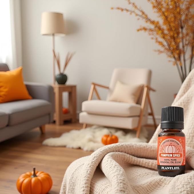 Plantlife Pumpkin Spice Aromatherapy Essential Oil Blend - Straight from The Plant 100% Pure Therapeutic Grade - No Additives or Fillers - Made in California 10 ml - Bloomnest