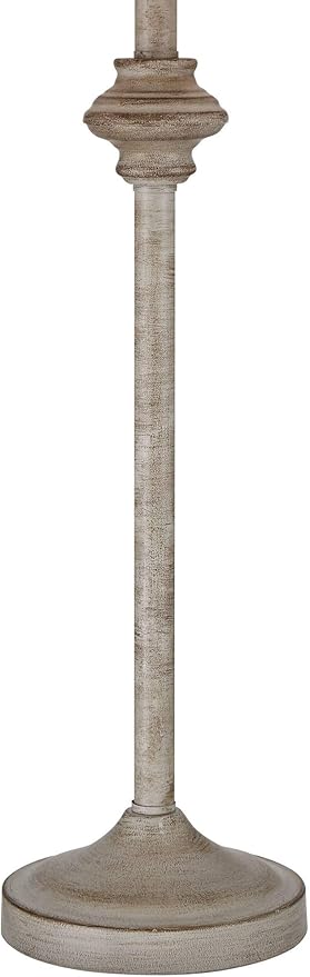360 Lighting Lynn Country Cottage Rustic Buffet Table Lamps 26 3/4" Tall Skinny Set of 2 Light Beige Wood Oatmeal Fabric Tapered Drum Shade for Living Room House Home Dining Office Entryway Family - Bloomnest