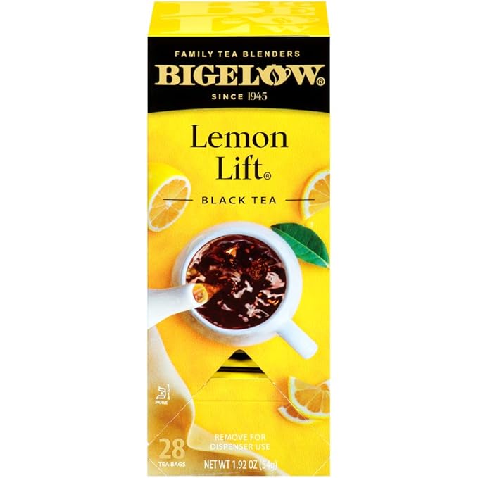 Bigelow Lemon Lift Black Tea Bags 28-Count Box (Pack of 3) Lemon Flavored Black Tea Naturally & Artificially Flavored - Bloomnest