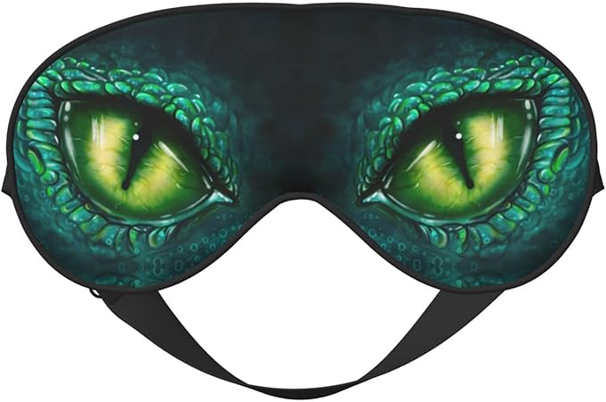 Sleep Eye Mask Dragon Eye Sleep Mask for Women Men Comfortable Eye Mask with Adjustable Strap Soft Eye Cover Blindfold for Travel Yoga Nap Shift Work - Bloomnest