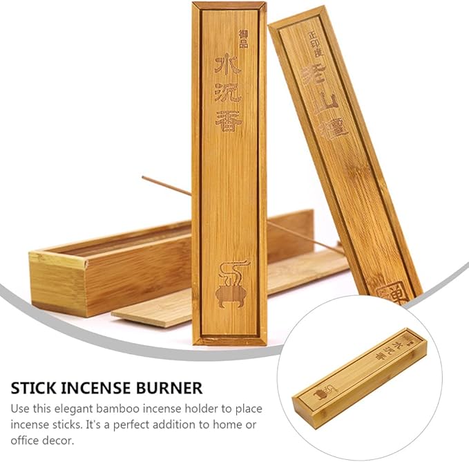 COHEALI 1pc Incense Stick Bamboo Storage Box Holder - Bloomnest