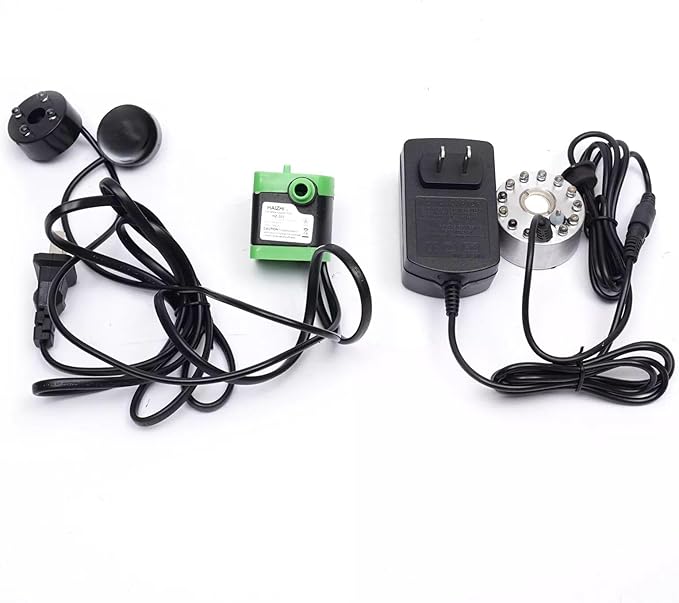 Waterfall Fountain Indoor Mini Waterfall with Led Lights & Atomizer Indoor Fountains and Waterfalls Table Top Water Fountain for Office, Home, Bedroom Desk Decor (Rockery Flowing Water)