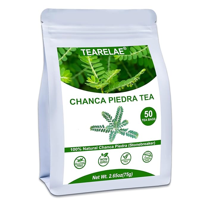 TEARELAE - Chanca Piedra Tea Bags - 50 Count - Natural Stone Breaker Tea for Kidney Health - 100% Pure Premium Phyllanthus Niruri Leaves - Non-GMO - Caffeine-Free - Bloomnest