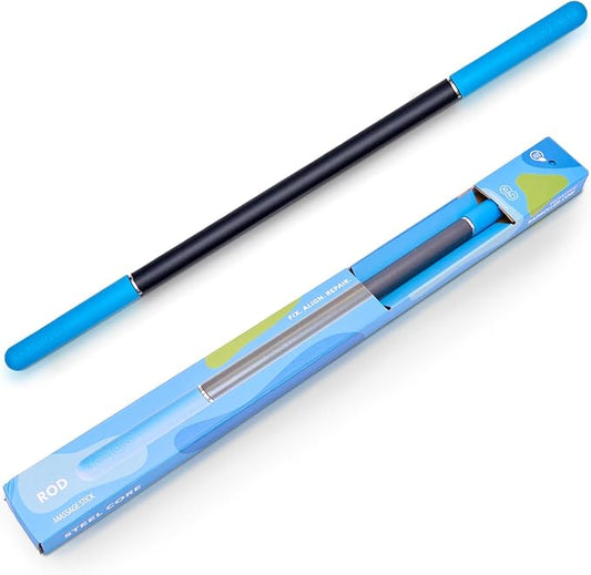 RAD Rod – 21in Compact Deep Tissue Massage Roller Stick – Myofascial Release Tool for Legs, Back, Neck, Arms & Shoulders – Muscle Roller for Mobility & Recovery