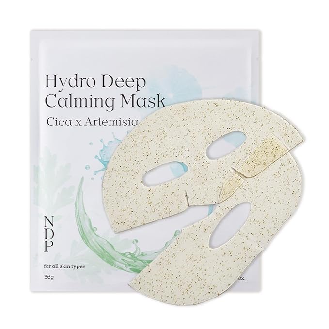 NDP Collagen Cica Cooling Hydro Mask – World’s First Freeze-Ready Hydrogel Face Mask with 55,000Da Vegan Collagen, Real Mugwort & Centella – Korean Mask for Sensitive Skin (36g x 1ea) - Bloomnest