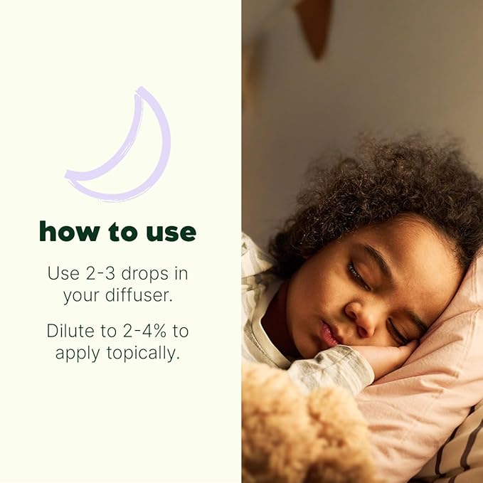Plant Therapy KidSafe Organic Nighty Night Essential Oil Blend for Sleep 10 mL (1/3 oz) 100% Pure, Undiluted, Therapeutic Grade - Bloomnest