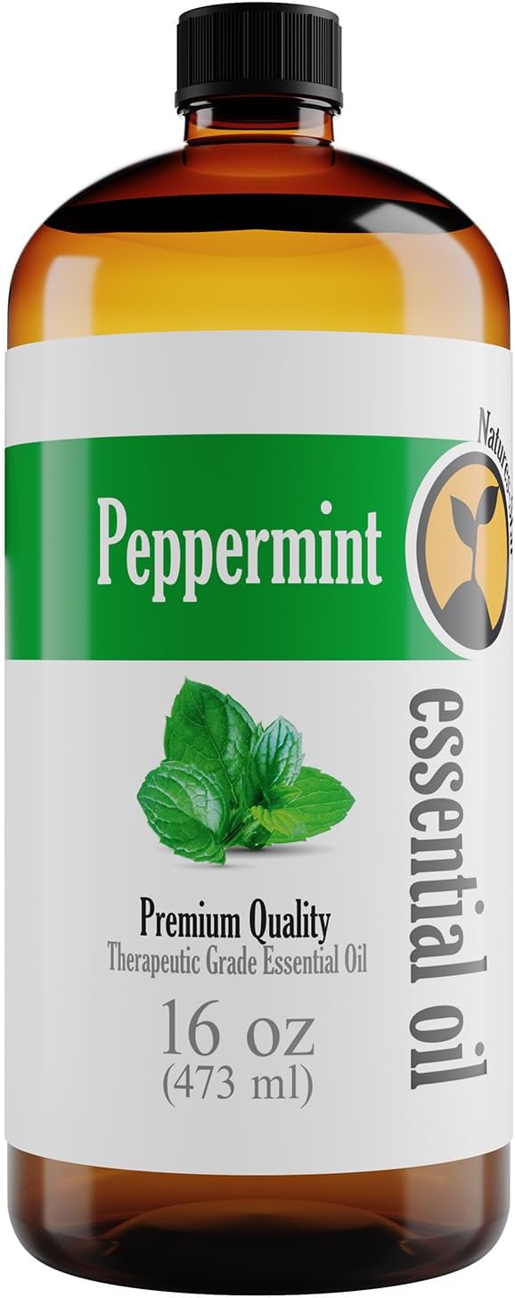 16oz Peppermint Essential Oil (16 Ounce Total), Therapeutic Grade, Peppermint Oil for Diffuser, Candle Making, Aromatherapy - Bloomnest