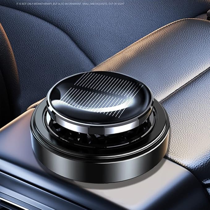 Solar Energy Powered Car Air Freshener Essential Oil Car Diffuser Perfume Scent Fragrance Air Purifier Rotating Relieve Fatigue Aromatherapy Diffuser for Car Home Office Decoration Gifts - Bloomnest