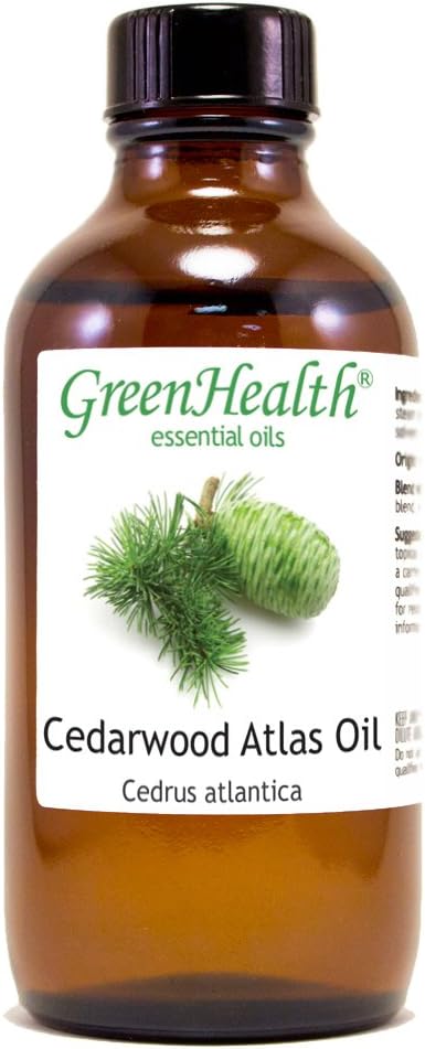 Cedarwood Atlas Essential Oil - 4 fl oz - 100% Pure Essential Oil - GreenHealth Greenals