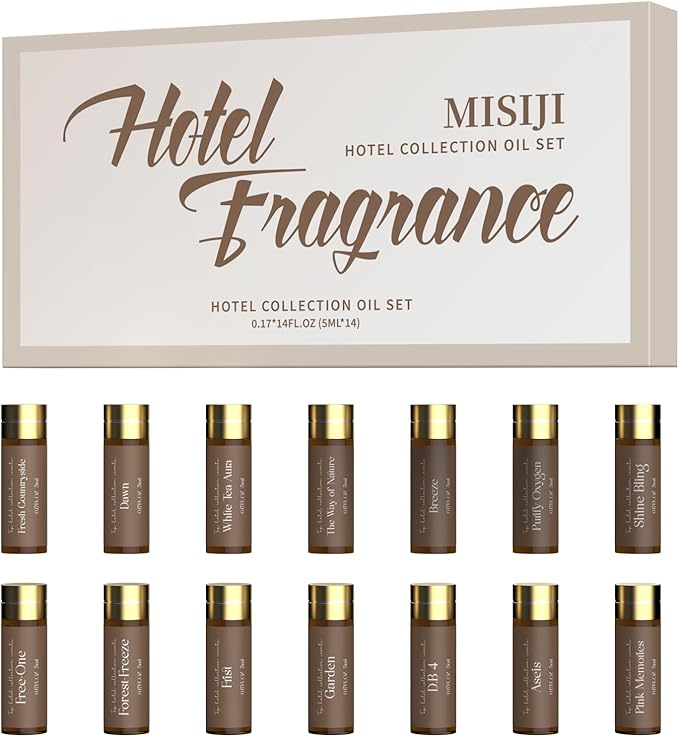 Hotel Diffuser Oil Set,Hotel Scent Essential Oils for Diffuser for Home,Luxury Fragrance Oil for Aromatherapy,14 x 5 ML - Bloomnest