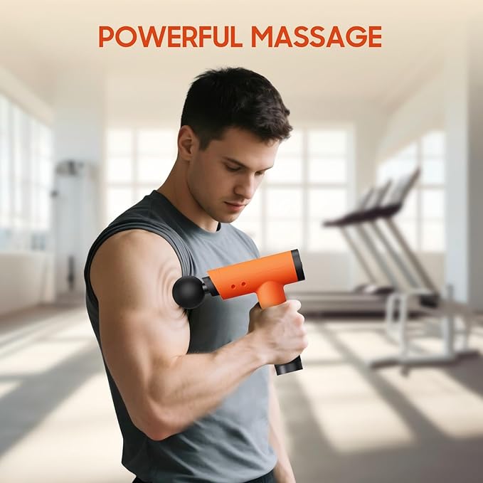 Massage Gun with 9 Heads & Storage Case – Deep Tissue Massage Gun – Quiet Portable Massage Guns for Muscle Relaxation, - Bloomnest