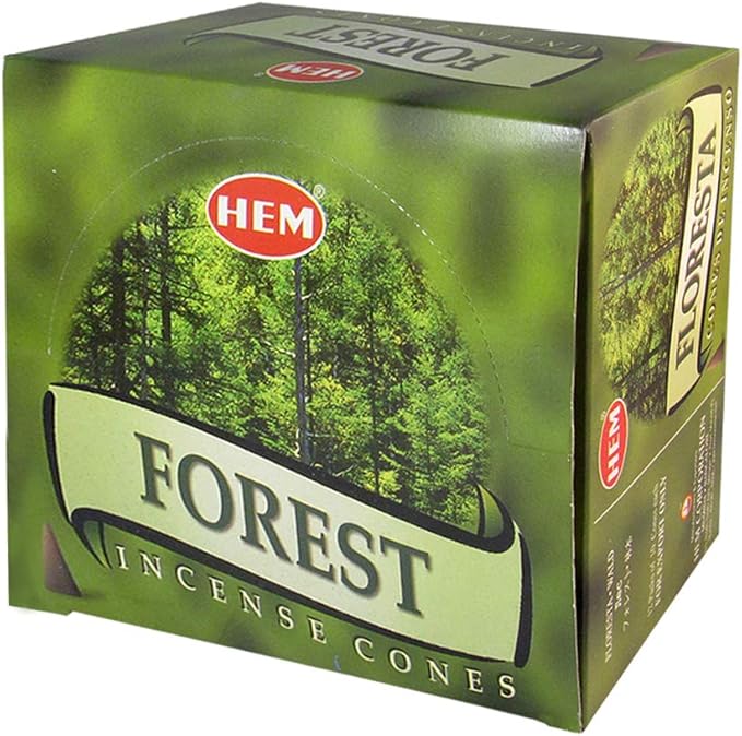 TRUMIRI Forest Incense Cones & Cone Incense Burner Bundle: 120pcs (12 Sets of 10pcs)