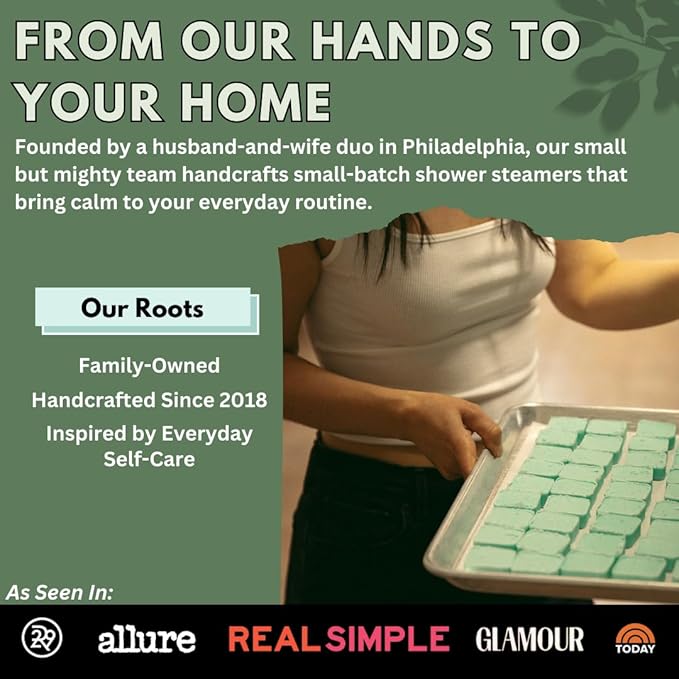 Shower Steamers Aromatherapy Tablets – Variety Pack - Shower Bombs Aromatherapy Made in USA – Valentines Day Gift for Her and Him – Natural Essential Oils – Adult Christmas Stocking Stuffers (8 Pack)