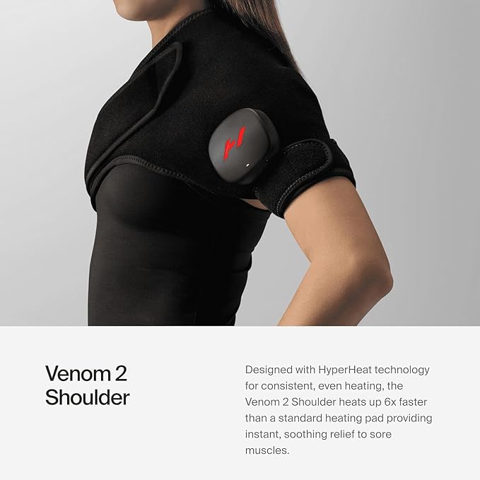 Hyperice Venom 2 - Advanced Heat + Vibration Wrap (Right Shoulder) - FSA or HSA Approved - Bloomnest