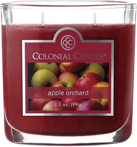Colonial Candle Apple Orchard Scented Jar Candle, 2 Wick, 3.5 oz, Mottled Wax Candle - Bloomnest