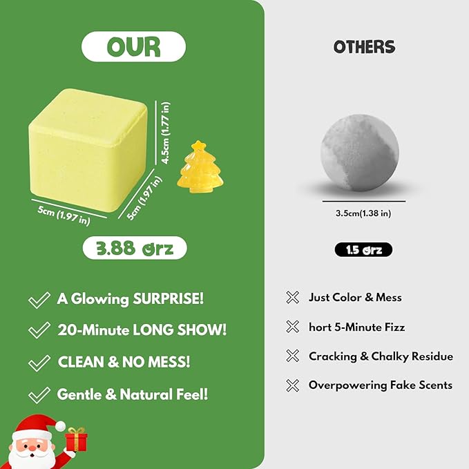 Christmas Bath Bombs with Surprise Toys Inside: 6 Pack Handmade Gifts Bath Bomb Set for Women Relaxing Bubble Bathbombs Scented Gift Stocking Stuffers Holiday Birthday for Men Kids Girls Girlfriend - Bloomnest