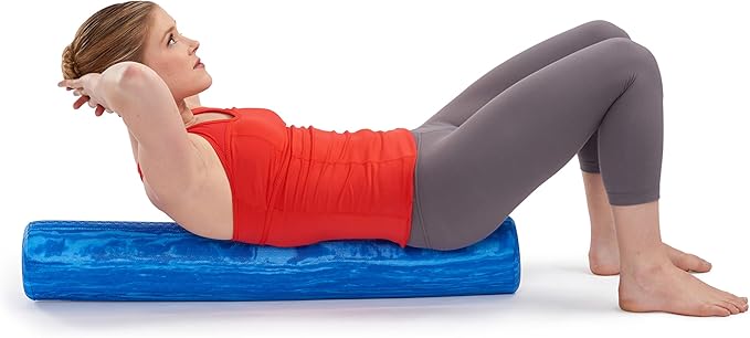 OPTP PRO-Roller Soft Density Foam Roller – Low Density Soft Foam Roller for Physical Therapy, Pilates, Yoga Foam Roll Exercises, and Muscle Recovery- Blue 36" x 6" - Bloomnest