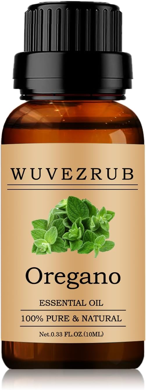 Oregano Essential Oils 10ML, 100% Pure and Natural Essential Oil for Aromatherapy Diffuser - 0.33 Fl Oz/Oregano WUVEZRUB