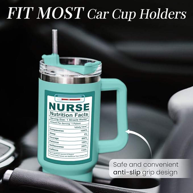Nurse Gifts 40oz Stainless Steel Insulated Tumbler - Coffee Cup for Nurses Week, Appreciation Gifts - Bloomnest
