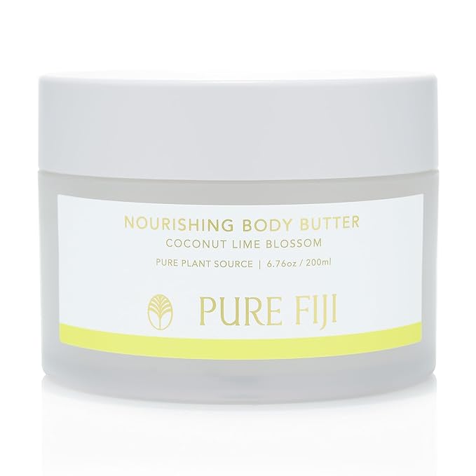 PURE FIJI Nourishing Body Butter, Coconut Lime Blossom (6.7oz/200ml)