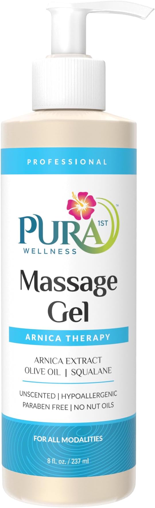 Wellness Professional 8oz Arnica Gel for Muscle Relief, Unscented Deep Tissue, Massage Therapy, Massage Gel for Physical Therapy - Bloomnest