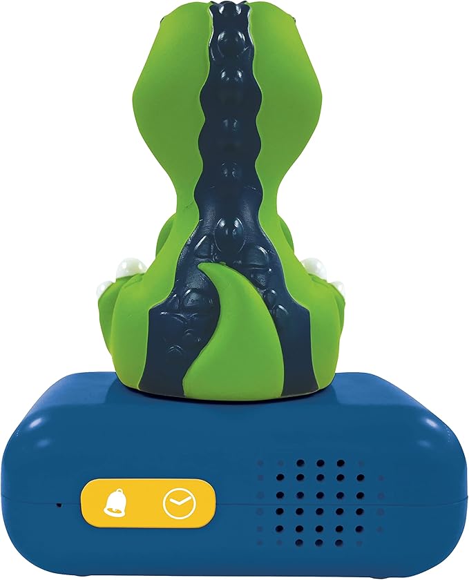 LEXiBOOK - Dinosaur Nightlight Alarm Clock, Clock, Alarm Clock for Boys and Girls, Snooze, Blue/Green - RL800DINO - Bloomnest