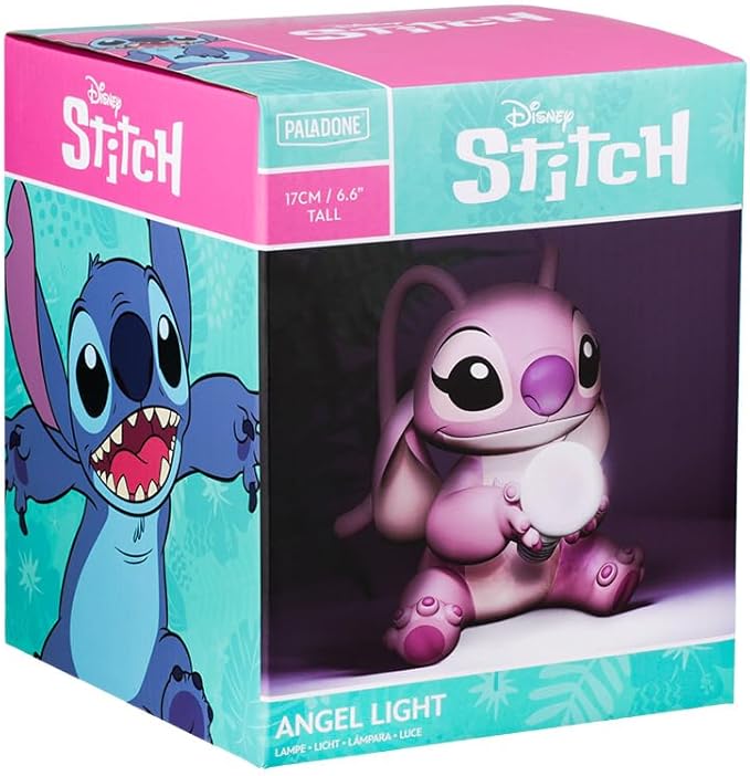 Paladone Angel Light - Officially Licensed Lilo and Stitch Lamp, Disney Collectible Gift, Bedside Table Bedroom Night Light Decor - Bloomnest